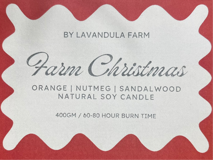 Farm Christmas Soy Candle