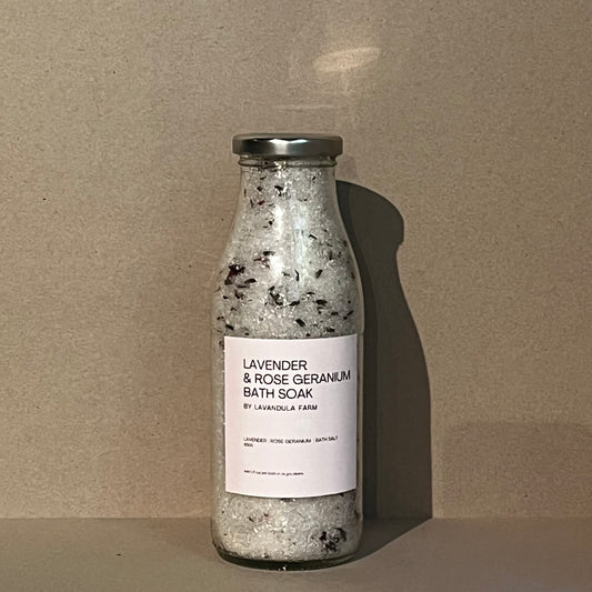 Lavender and Rose Geranium Bath soak