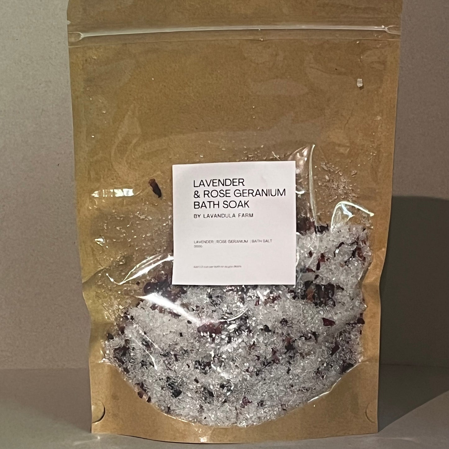 Lavender and Rose Geranium Bath soak